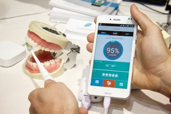 a dental brushing app demonstration