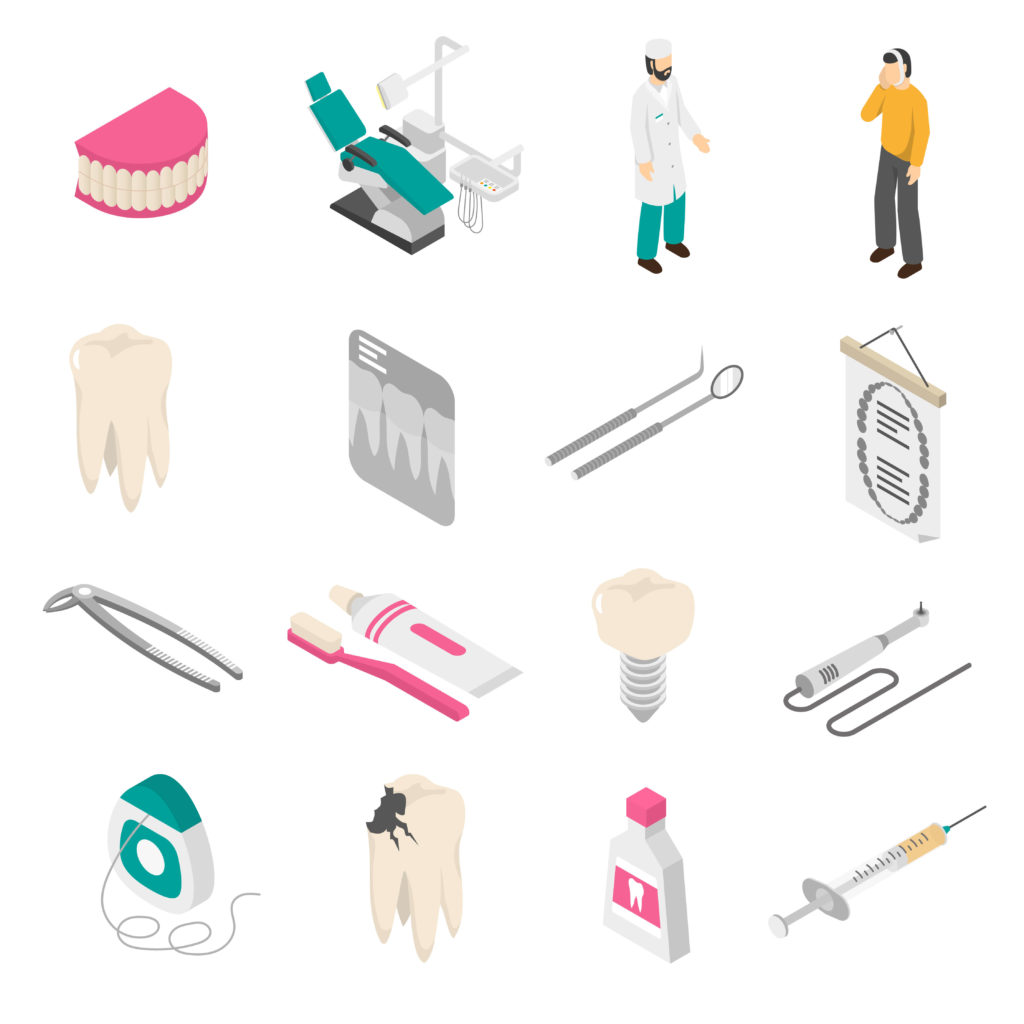 corporate illustrations of dental work