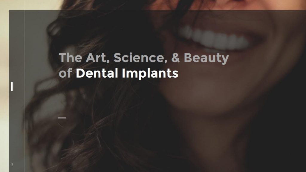 e-book "the art, science and Beauty of dental implants" cover