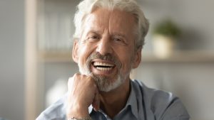 older man smiling